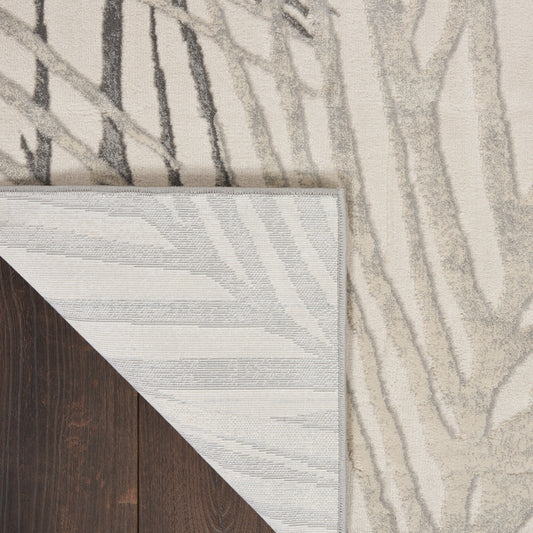 Nourison Home Rustic Textures Ivory Grey Contemporary