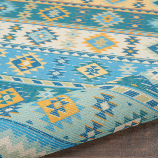 Nourison Home Madera Light Blue Transitional