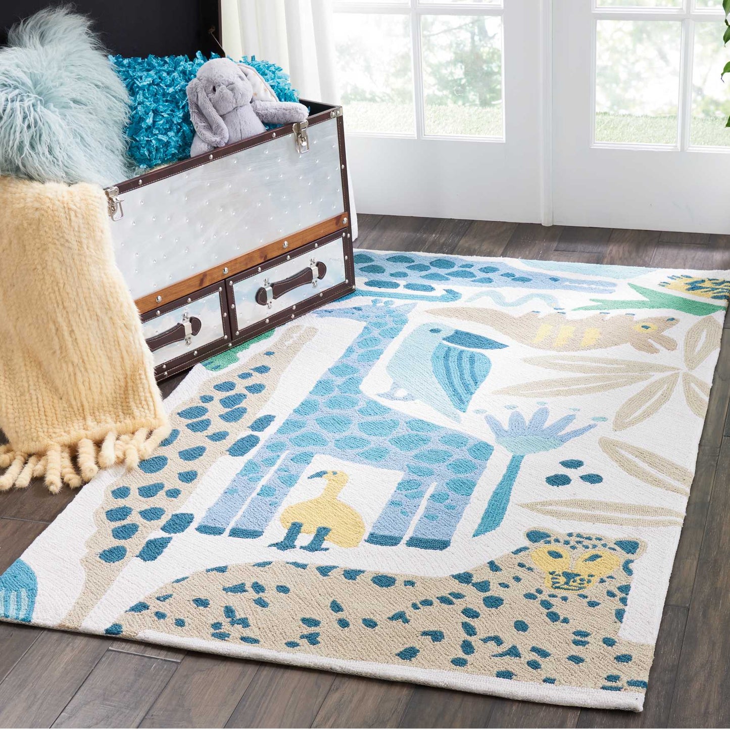 Nourison Home Bailey Blue Contemporary