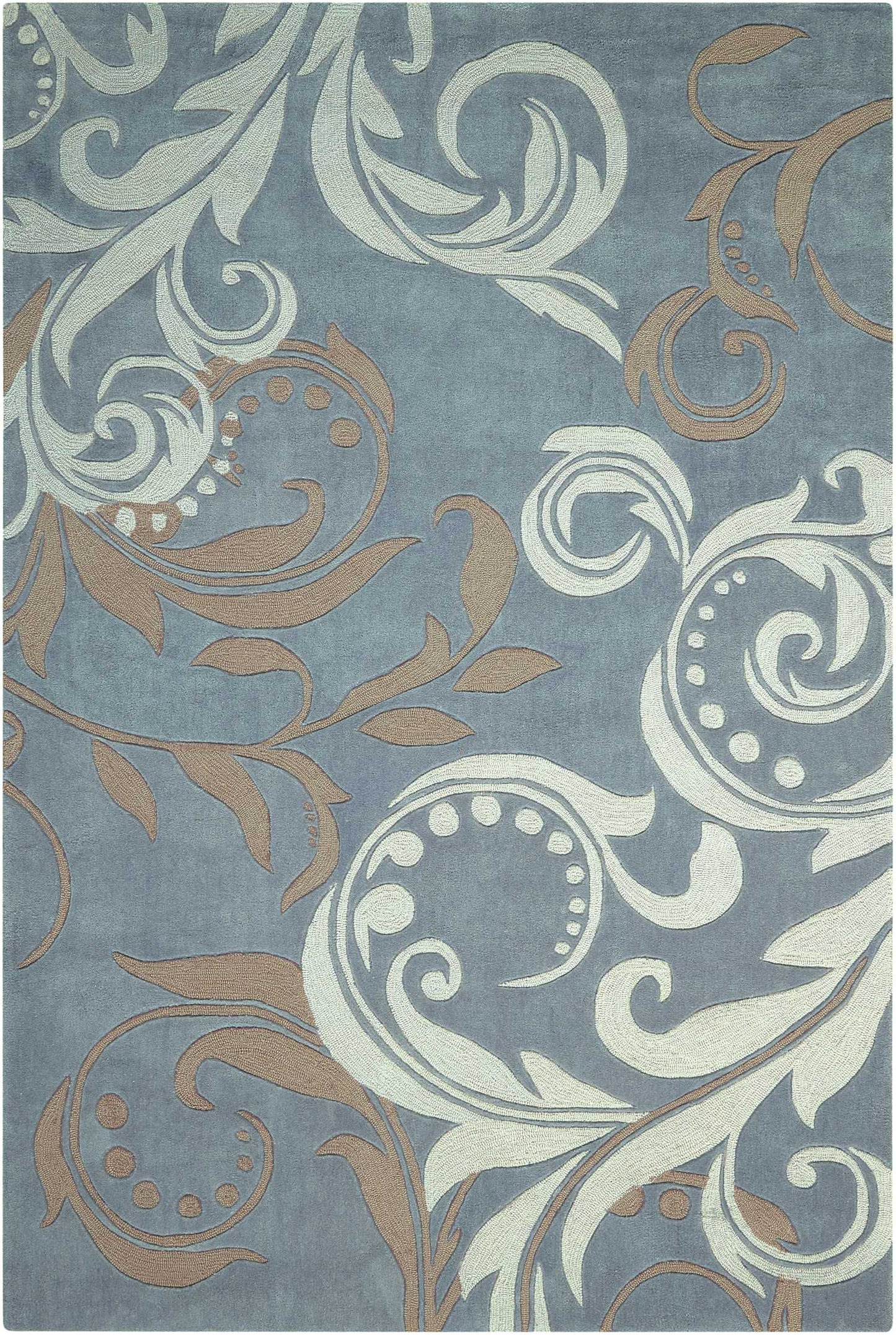 Nourison Home Contour CON09 Silver Contemporary Tufted Rug