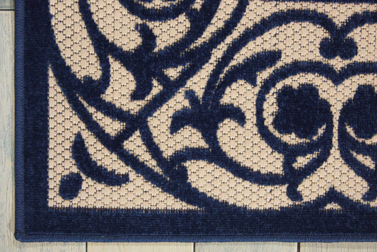 Nourison Home Aloha Navy Transitional