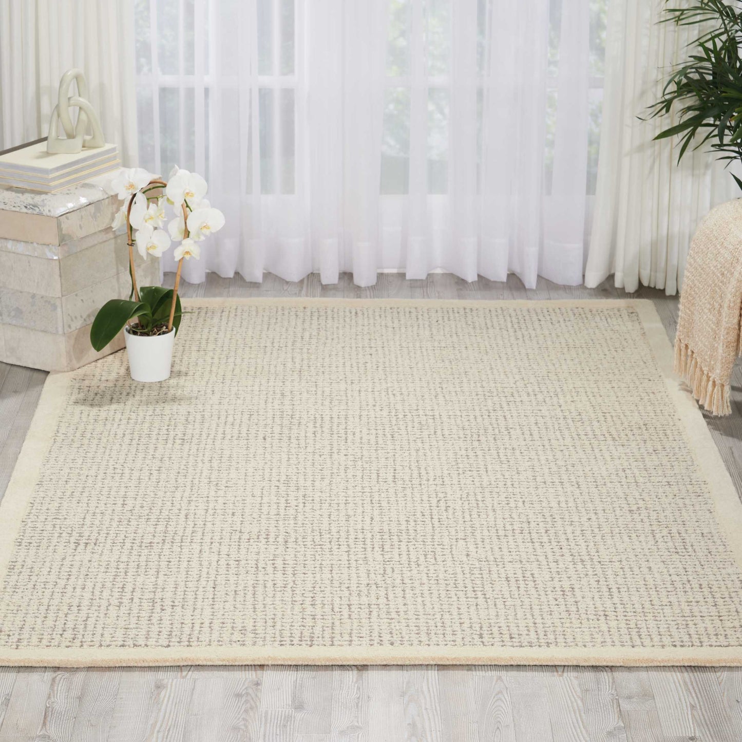 Nourison Home River Brook Ivory Grey Contemporary