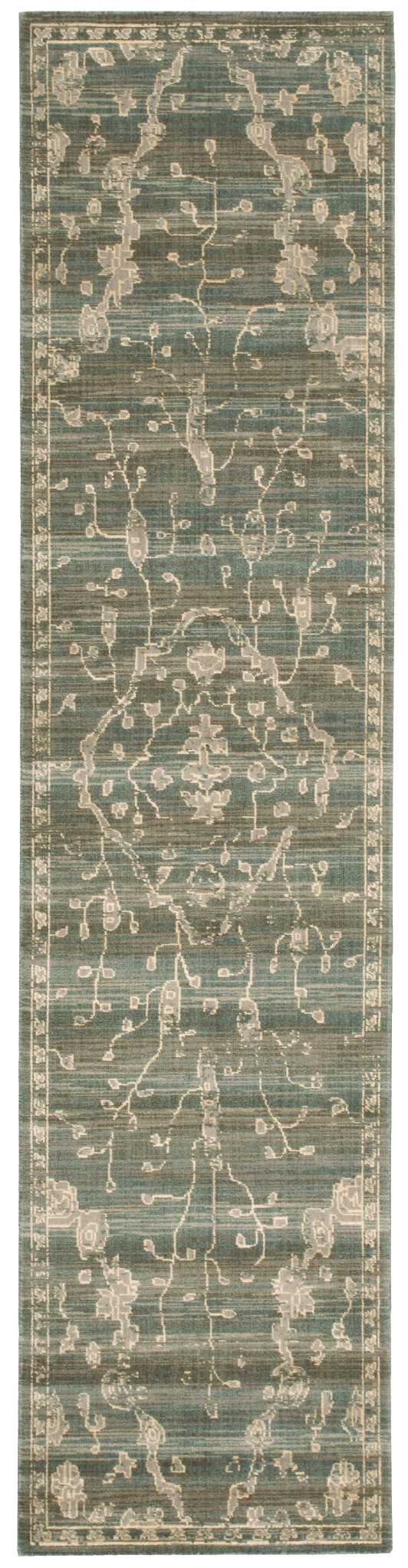 Nourison Home Silk Elements SKE30 Azure Traditional Loomed Rug