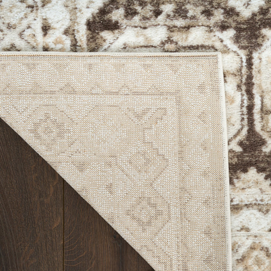 Nourison Home Dekor Ivory Brown Traditional