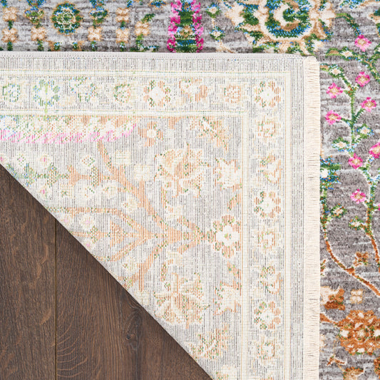 Nourison Home Vintage Harmony Blue Multicolor Contemporary