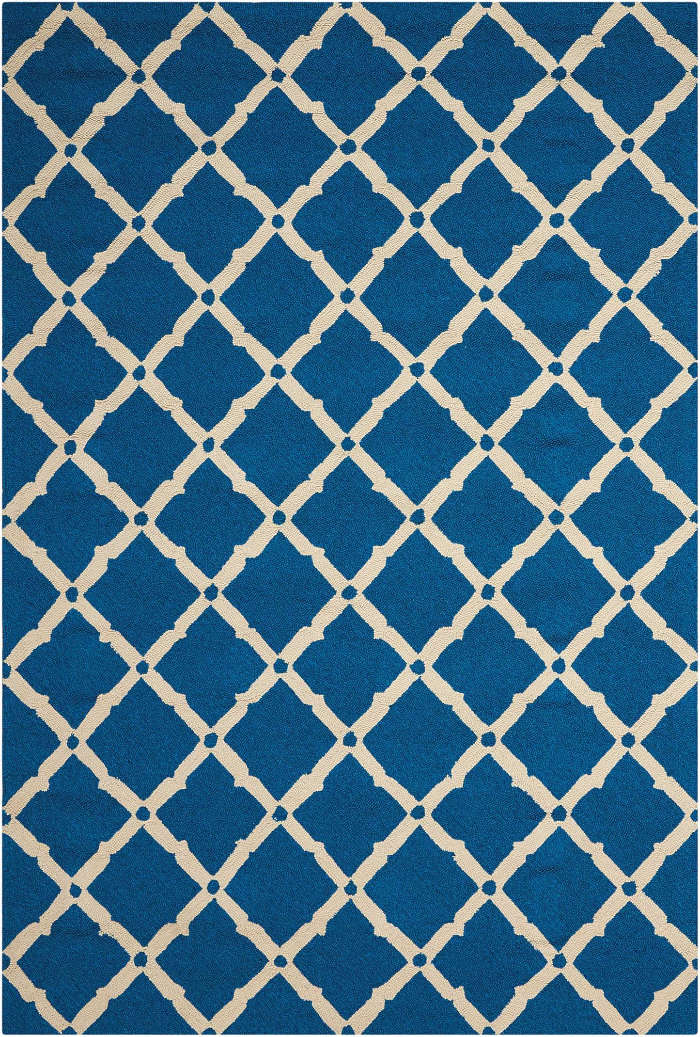 Nourison Home Portico POR01 Navy Contemporary Tufted Rug