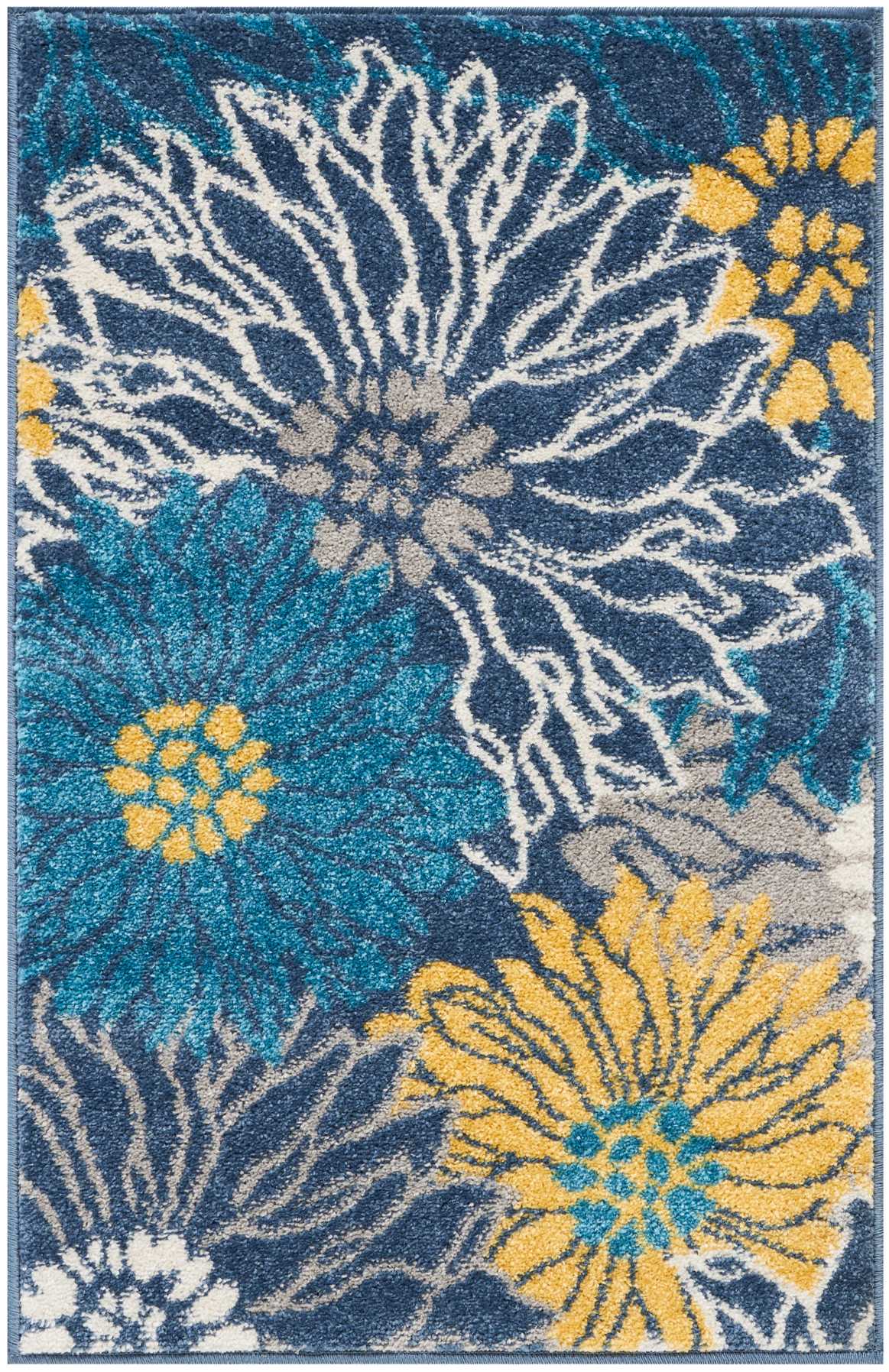 Nourison Home Passion PSN17 Blue Contemporary Power-loomed Rugs