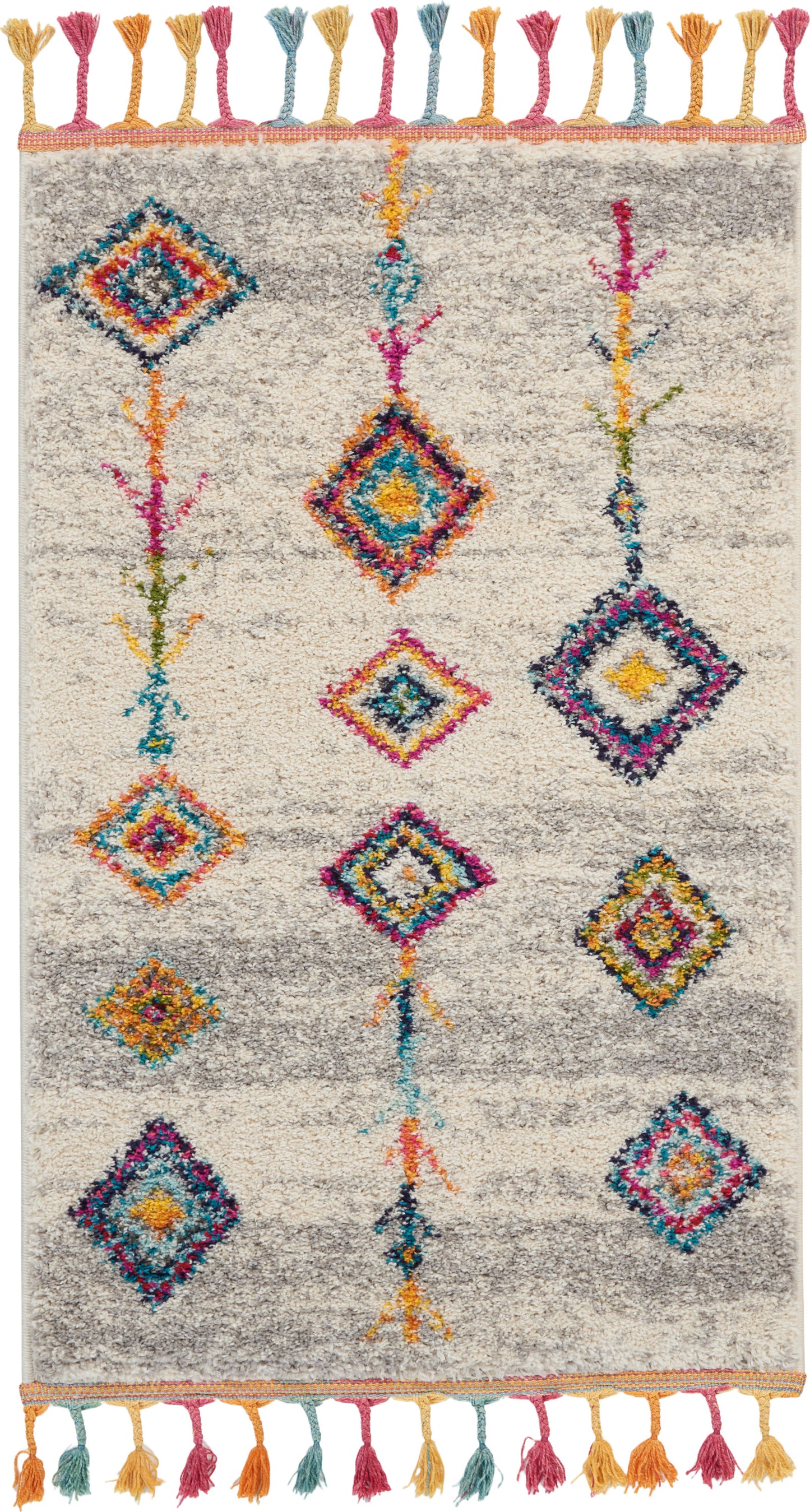 Nourison Home Nomad NMD04 Cream Grey Transitional Power-loomed Rug