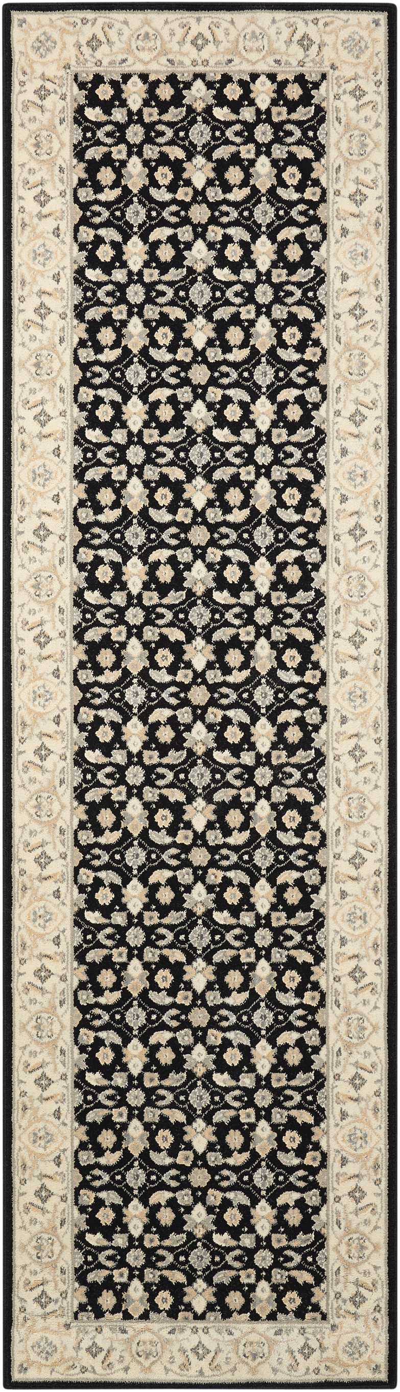 Nourison Home Persian Empire PE26 Black Traditional Loomed Rug