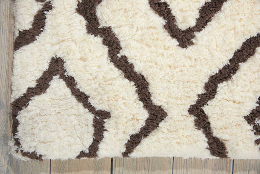 Nourison Home Galway Ivory Chocolate Contemporary