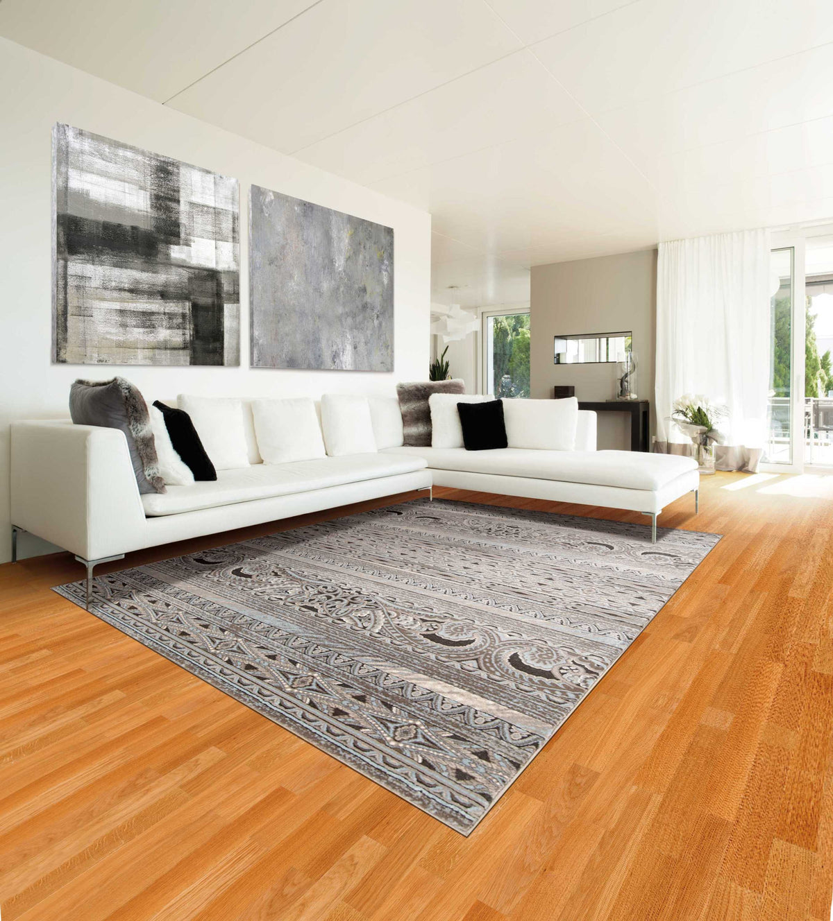 Nourison Home Karma Stone Transitional