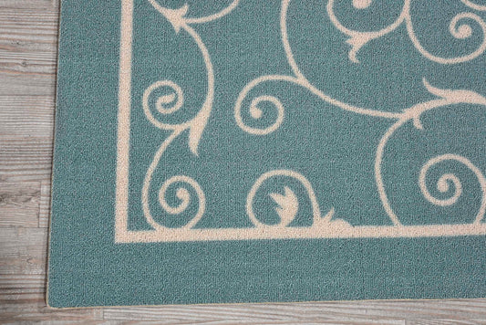 Nourison Home Home & Garden Light Blue Transitional