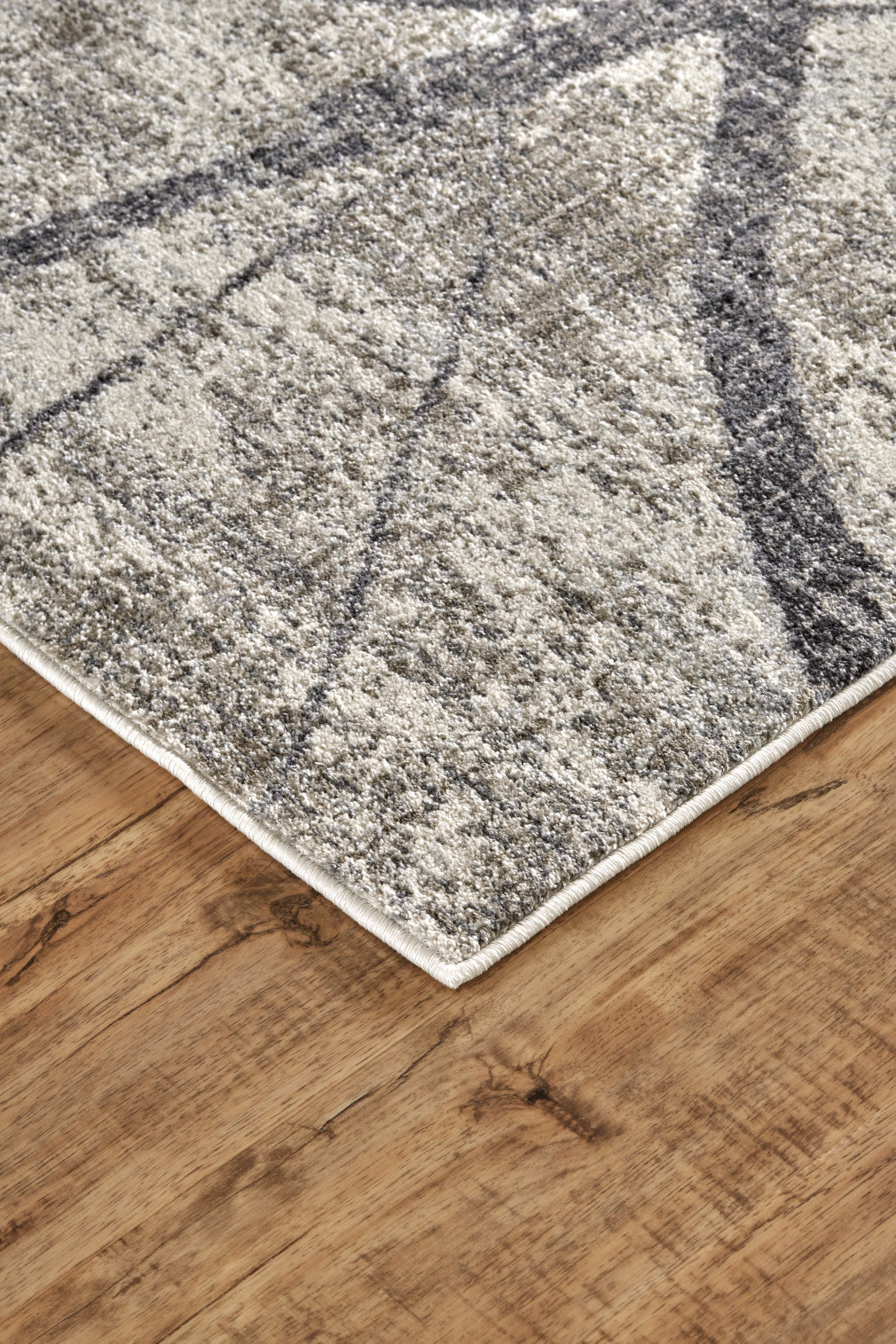 Feizy Rugs Kano 3877F Charcoal Transitional/Industrial  Rug
