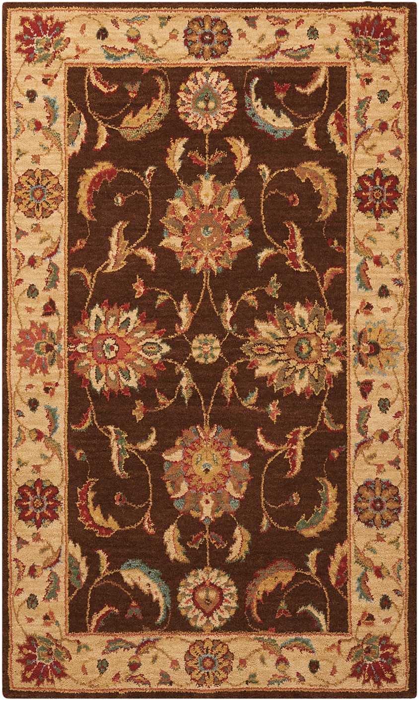 Nourison Home Living Treasures LI04 Brown Traditional Loom-woven Rug