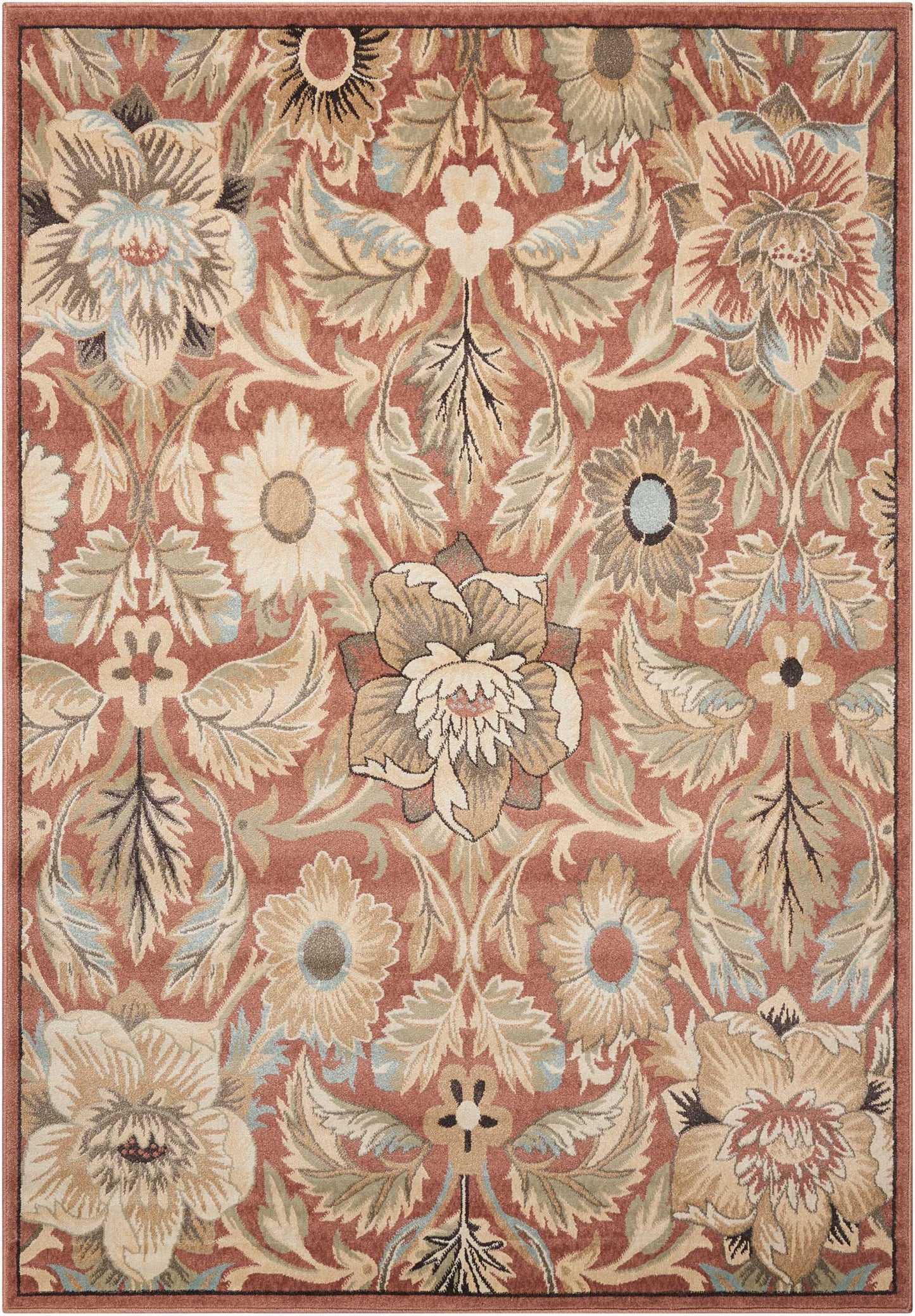 Nourison Home Walden WAL02 Brick Transitional Power-loomed Rug