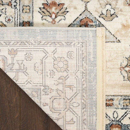 Nourison Home Pardis Blue Taupe Traditional