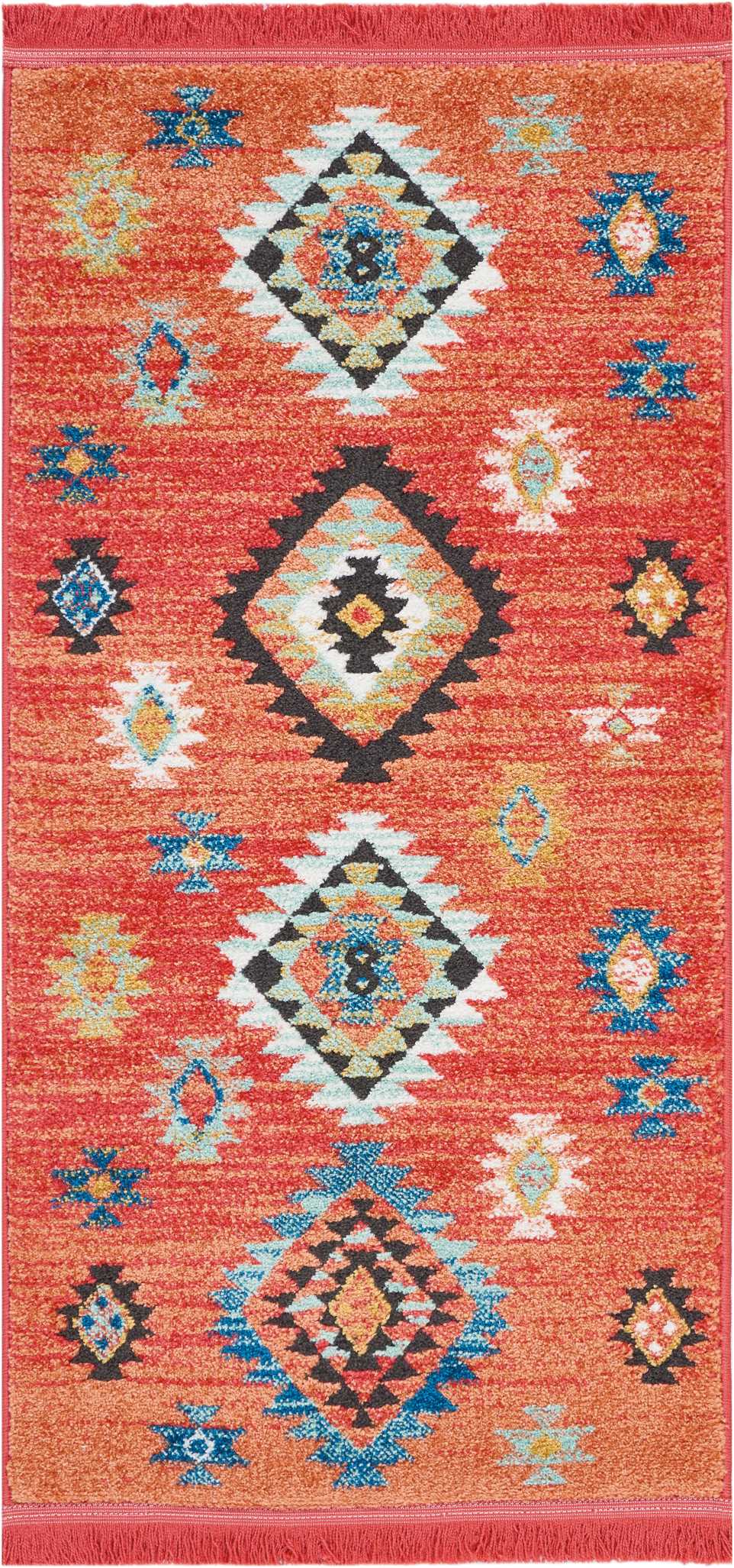 Nourison Home South Western NAV07 Red Transitional Power-loomed Rug