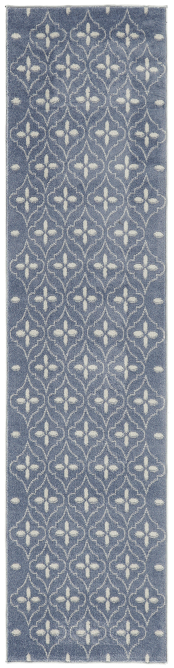 Nourison Home Nourison Essentials NRE04 Blue Ivory Contemporary Power-loomed Rug
