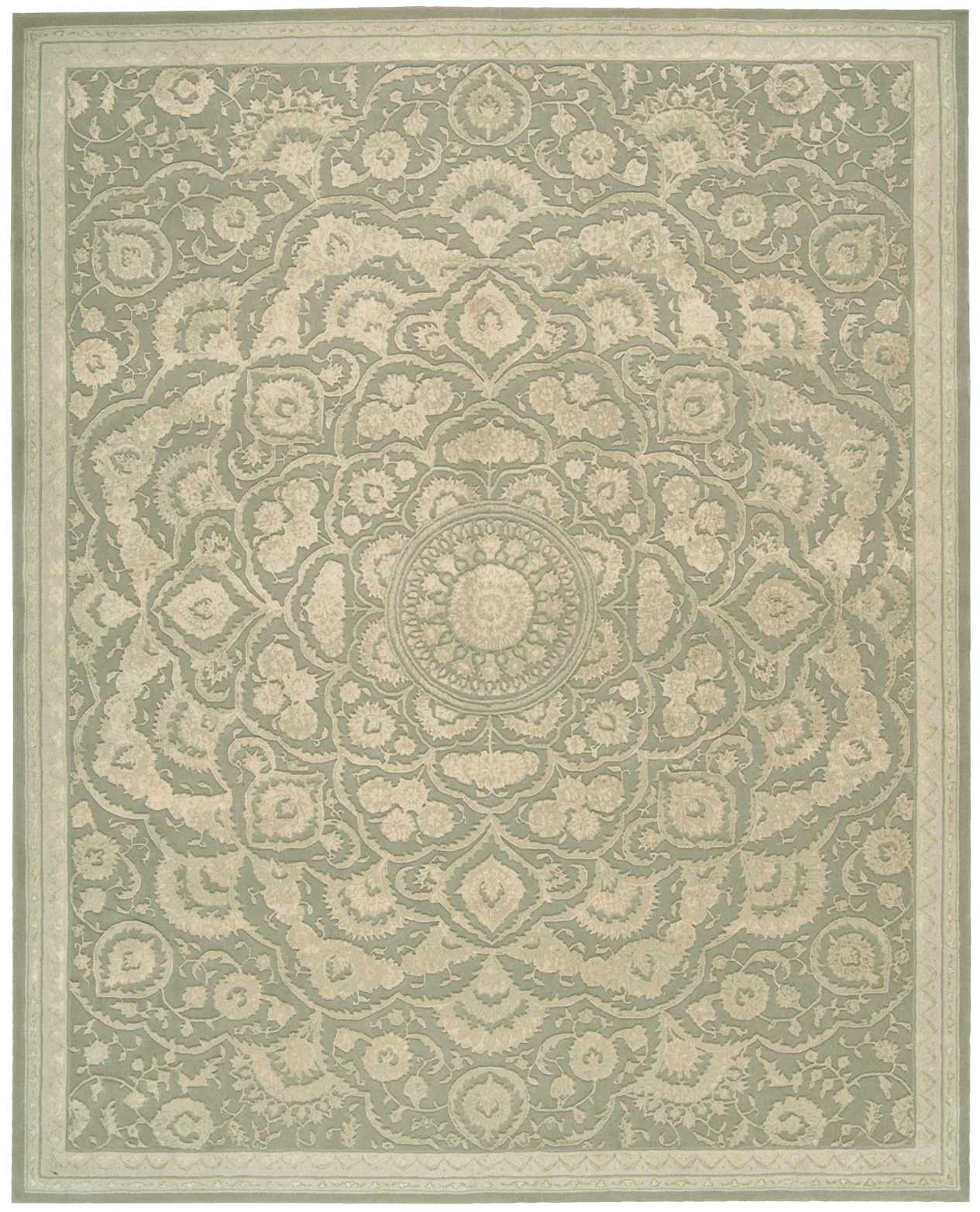 Nourison Home Regal REG02 Green Traditional Tufted Rug
