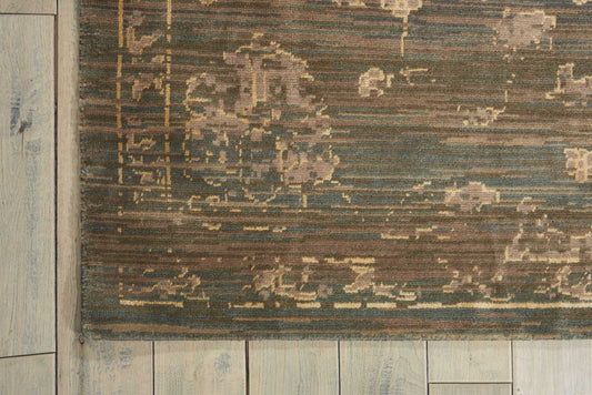 Nourison Home Silk Elements Azure Traditional