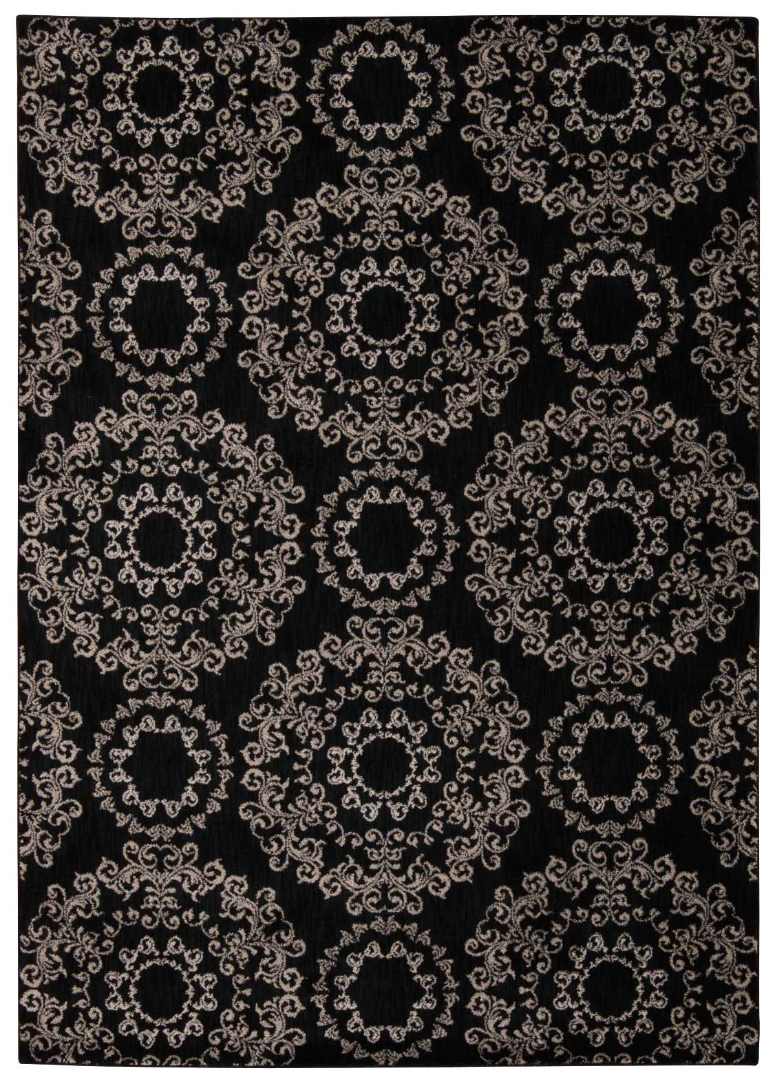 Nourison Home Tranquility TNQ03 Black Transitional Power-loomed Rug