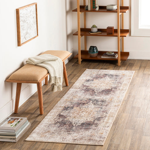 Surya Jefferson JFS-2312 Dark Purple Traditional Rug