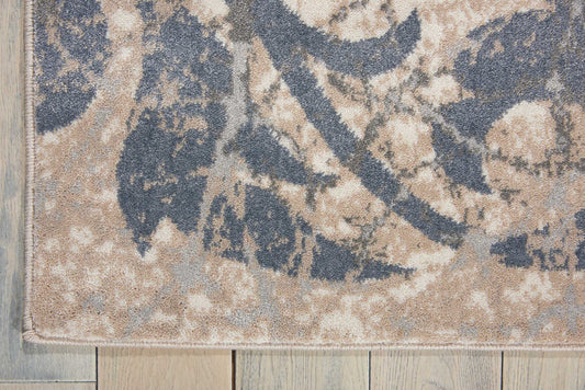 Nourison Home Maxell Ivory Blue Contemporary