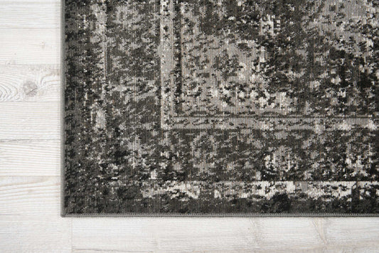 Nourison Home Aria Charcoal Traditional