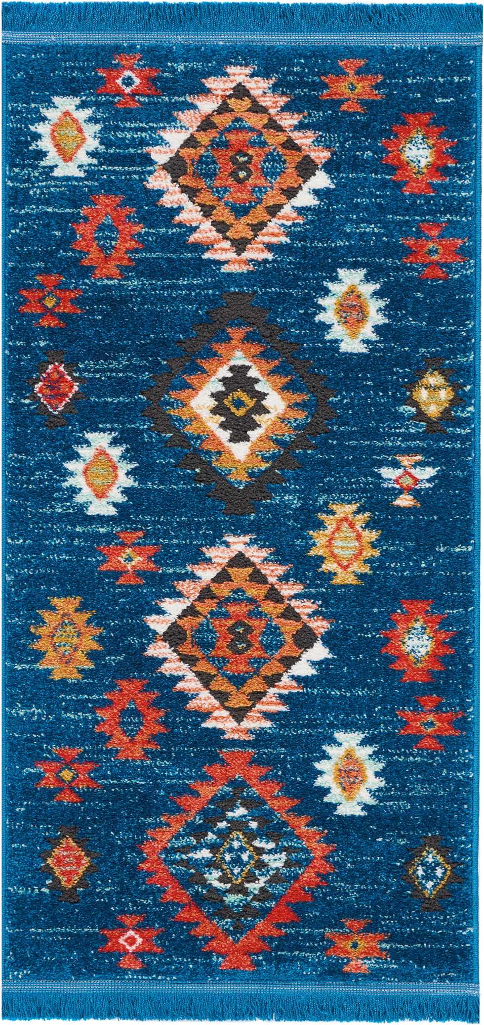 Nourison Home South Western NAV07 Blue Transitional Power-loomed Rug