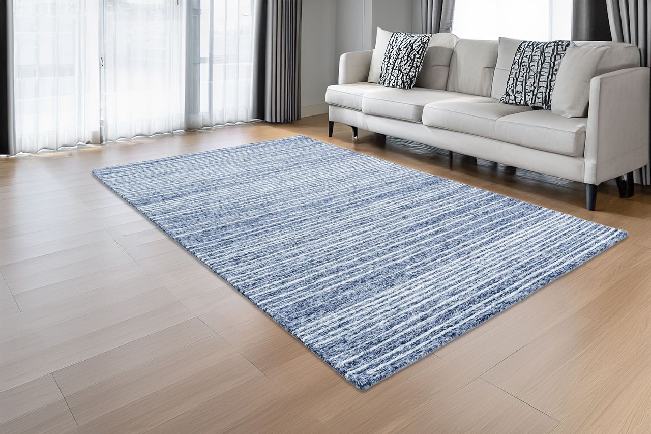 KAS Tuscany 406 Navy Transitional Hand Tufted Rug - Rugs - KAS - Atlanta Designer Rugs