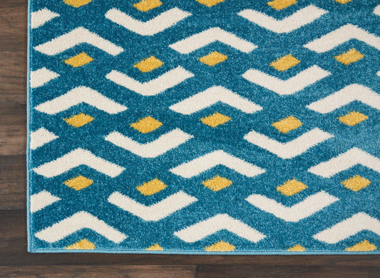 Nourison Home Harper Blue Contemporary