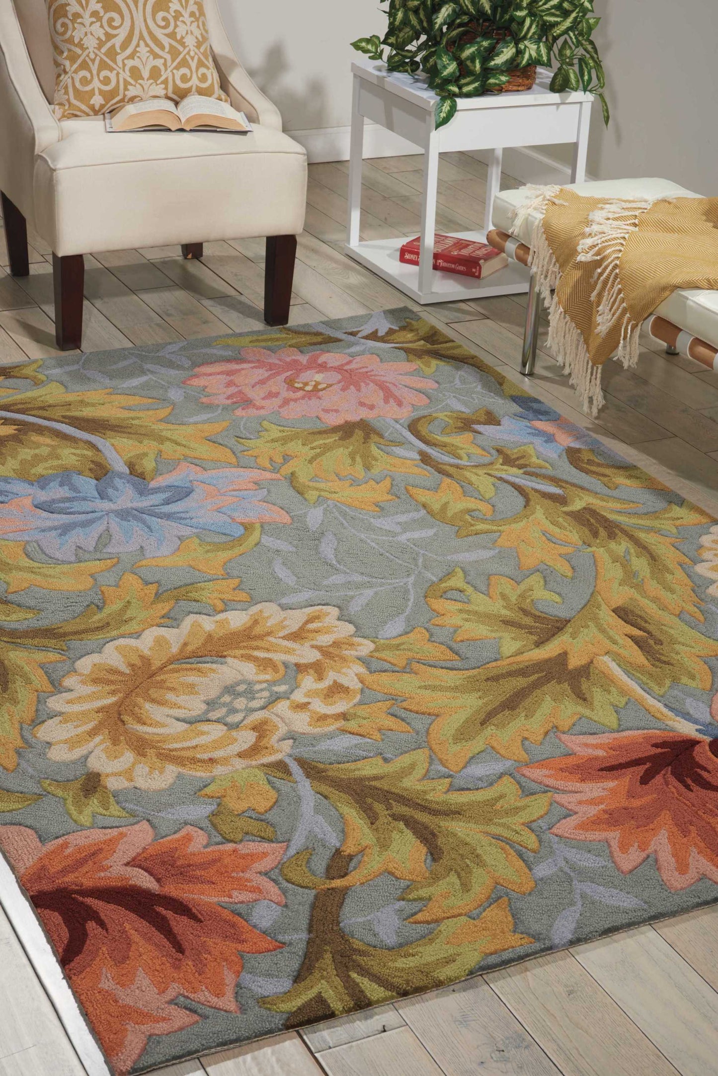 Nourison Home Fantasy Slate Contemporary