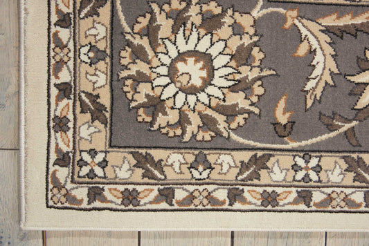 Nourison Home Persian Crown Ivory Grey Traditional