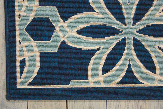 Nourison Home Caribbean Navy Transitional