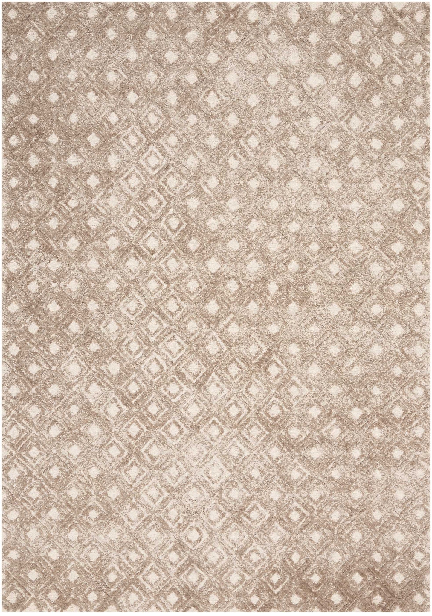 Nourison Home Deco Mod DEC02 Taupe Transitional Tufted Rug