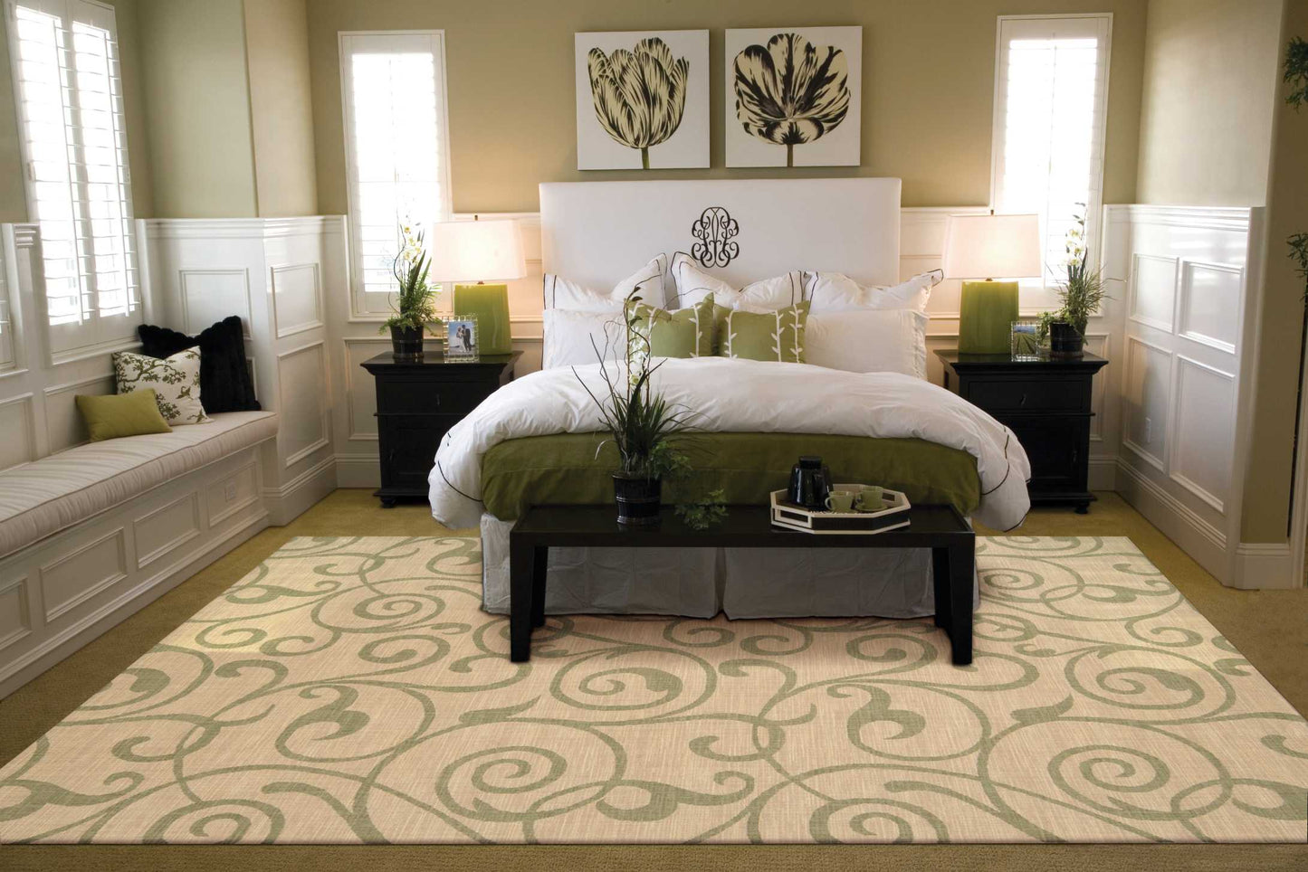 Nourison Home Riviera Light Gold Transitional