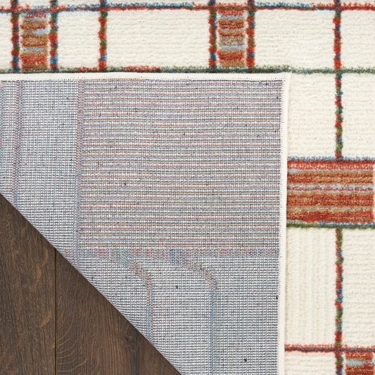 Nourison Home Nordic Ivory Rust Contemporary
