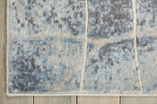 Nourison Home Somerset Silver Blue Contemporary