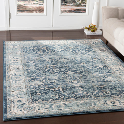 Surya Mesopotamia MEP-2306 Ink Blue Traditional Rug