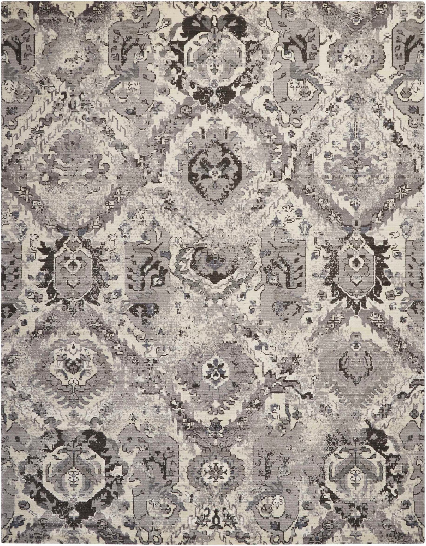 Nourison Home Twilight TWI03 Ivory Grey Transitional Power-loomed Rug