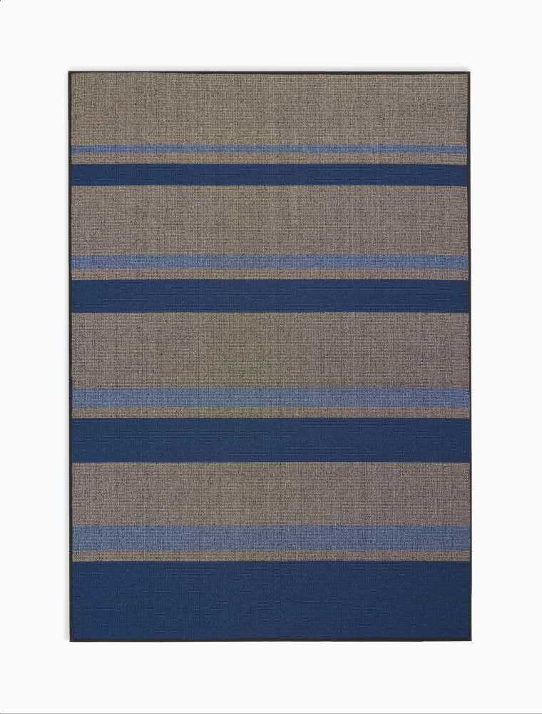 Calvin Klein San Diego CK730 Beige Cobalt Contemporary Flat Weave Rug