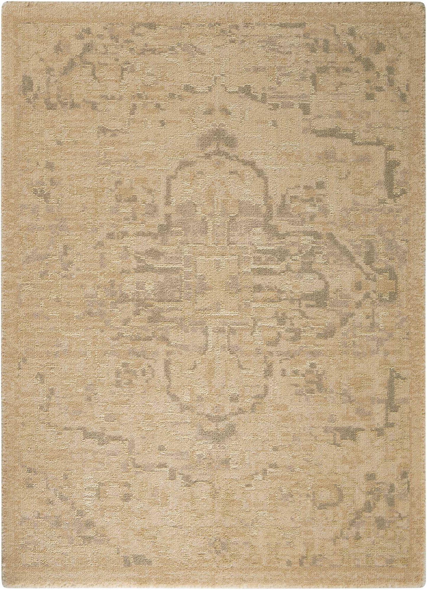 Nourison Home Silk Elements SKE14 Sand Traditional Loomed Rug