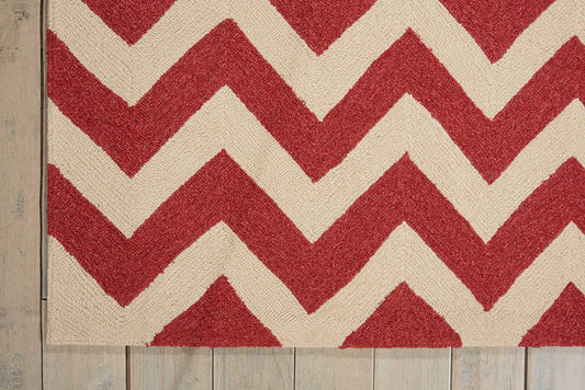 Nourison Home Portico Red Contemporary