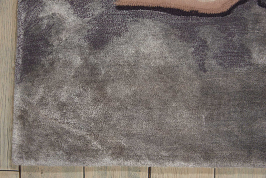 Nourison Home Prismatic Beige Silver Contemporary