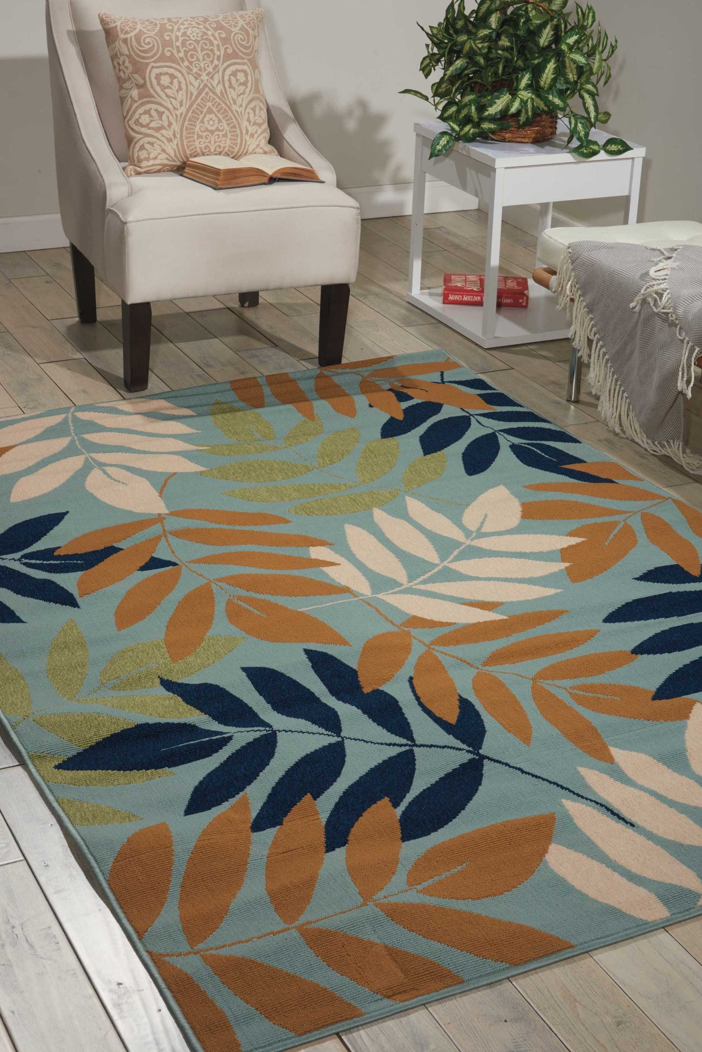 Nourison Home Caribbean Blue Contemporary