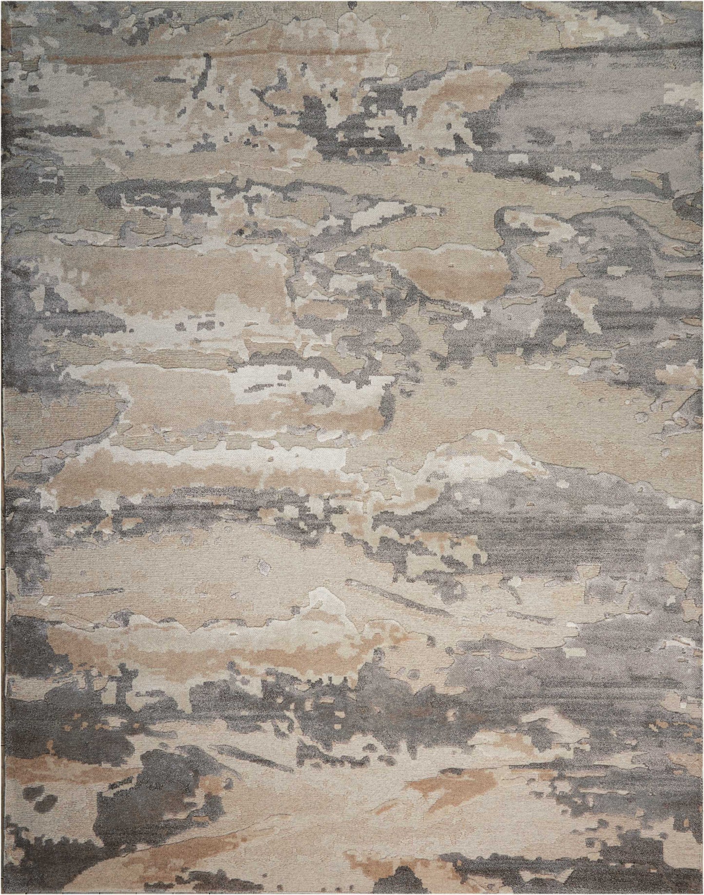 Nourison Home Divine DIV05 Ash Contemporary Hand Knotted Rug