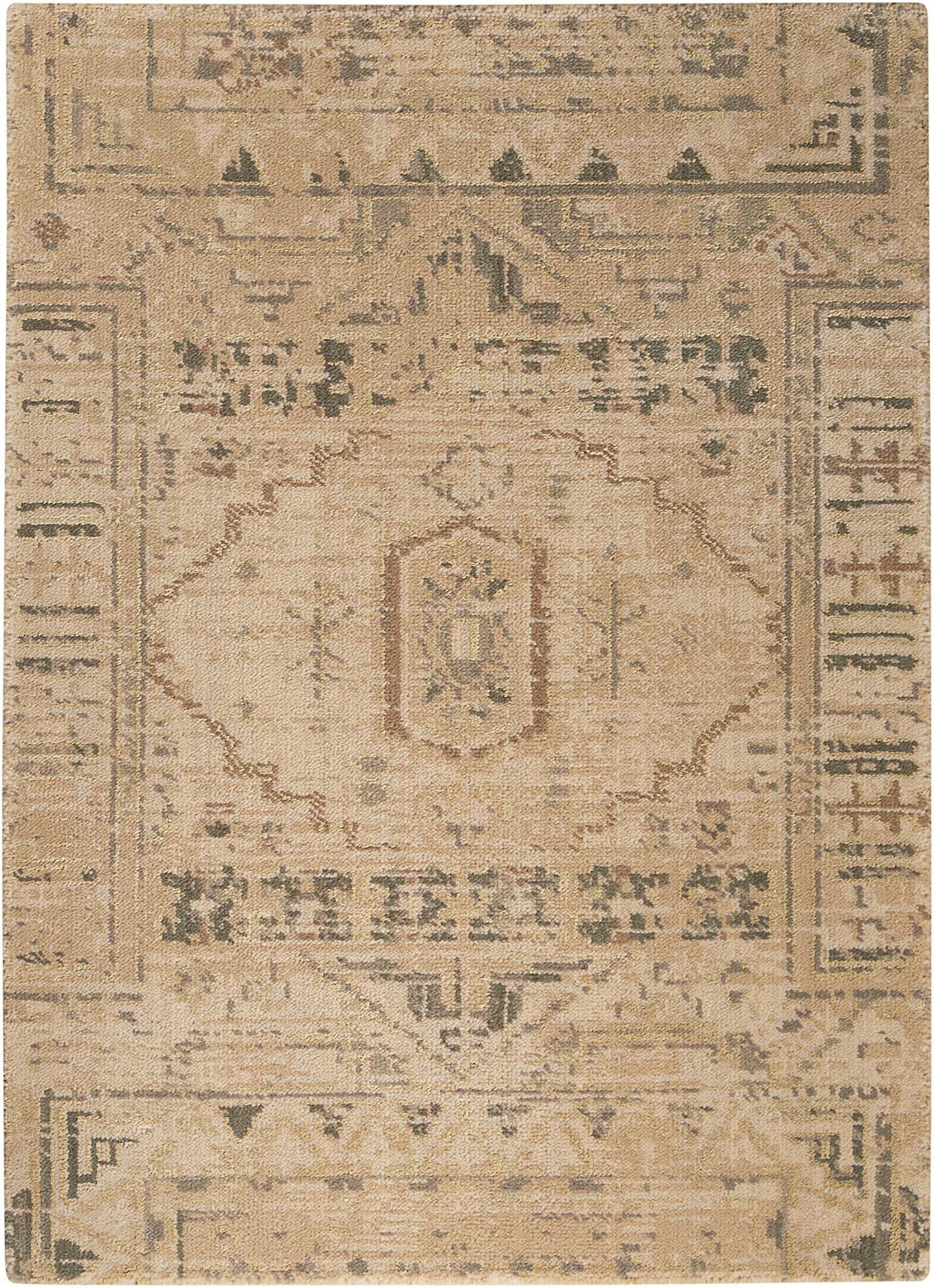 Nourison Home Silk Elements SKE13 Beige Traditional Loomed Rug