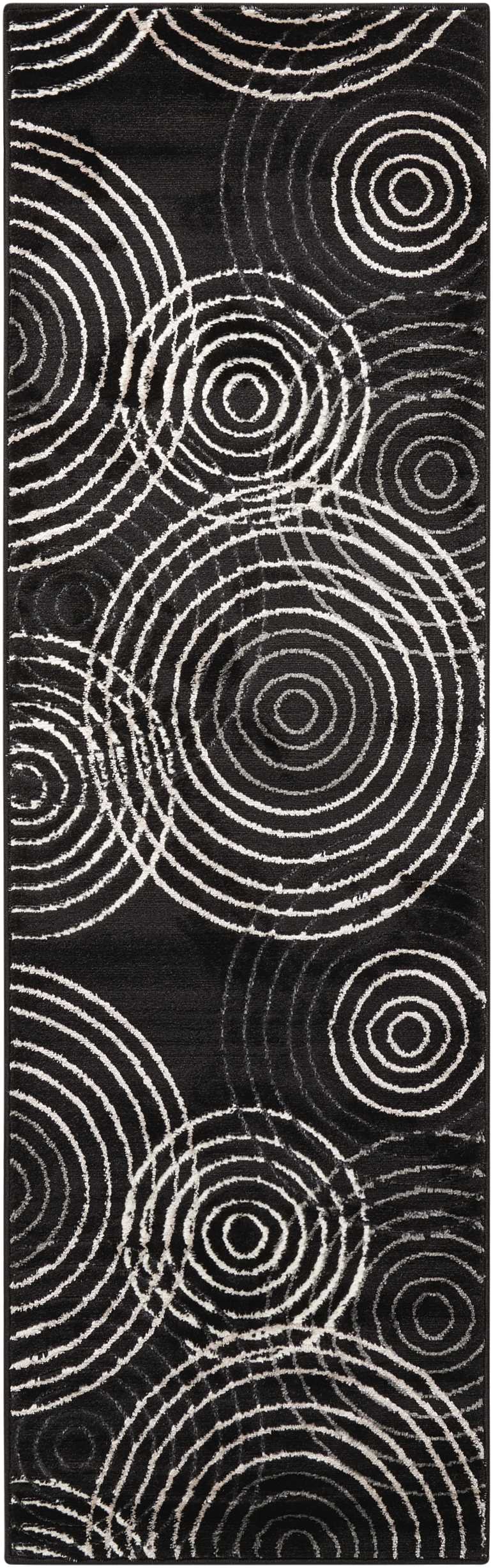 Nourison Home Studio STU03 Black Contemporary Power-loomed Rug