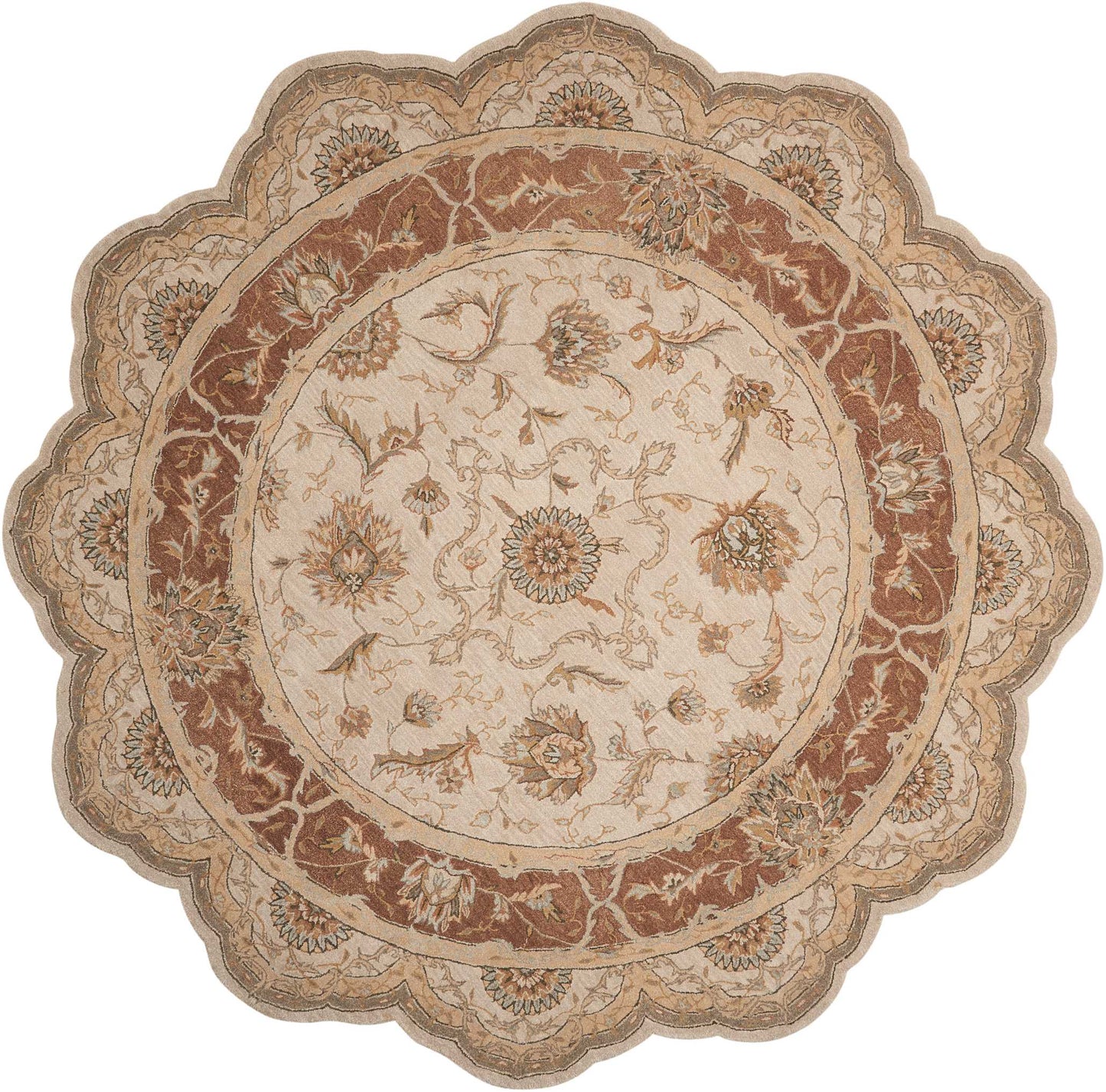 Nourison Home Heritage Hall HE27 Mist Traditional Tufted Rug