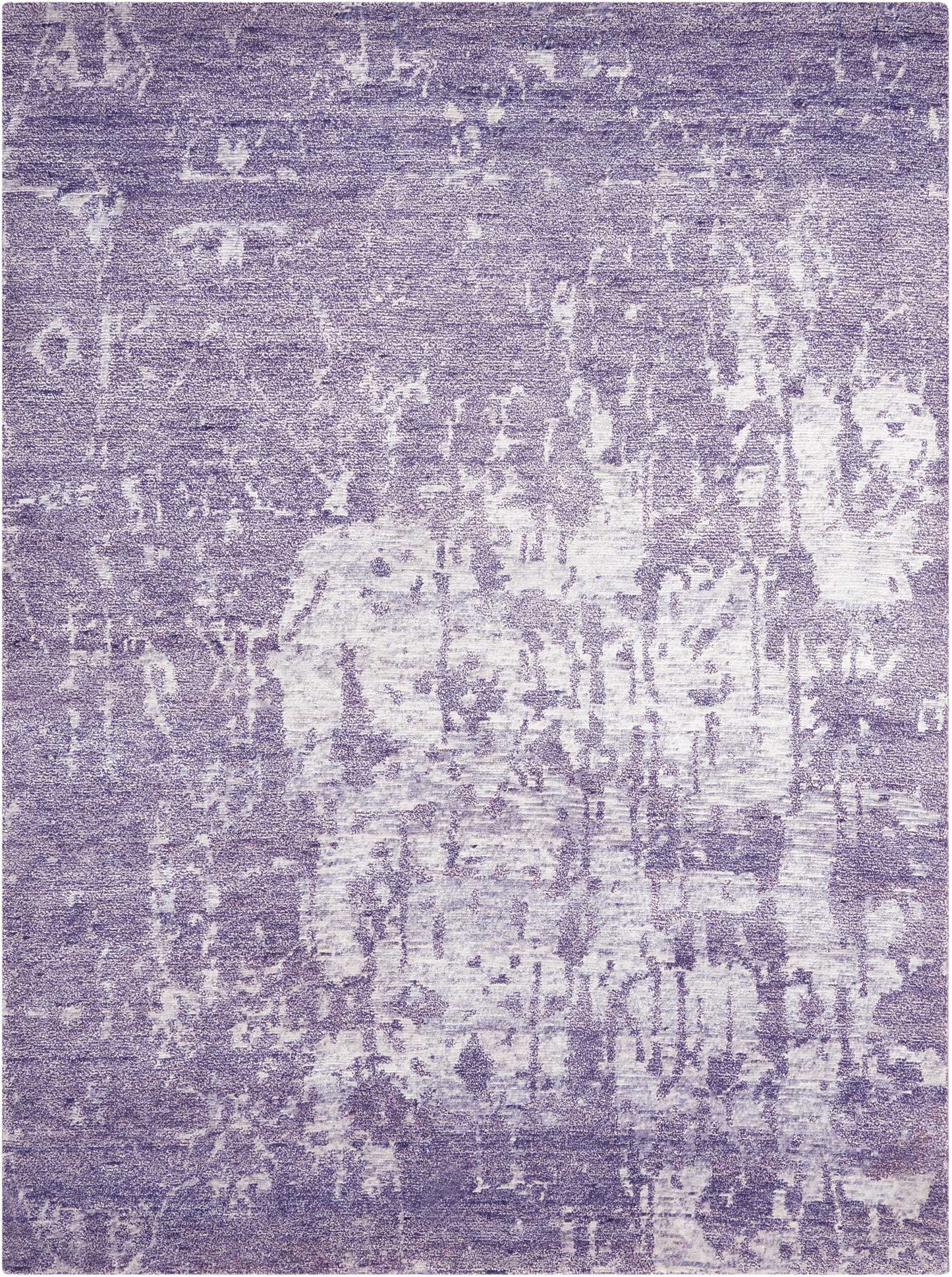 Nourison Home Silk Shadows SHA10 Amethyst Transitional Hand Knotted Rug